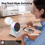 Colorful RGB Ambient Light 360° Rotation Wireless Induction Portable for Bluetooth Speaker with Phone Holder Stand